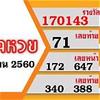 ตวดหวยวันนี้